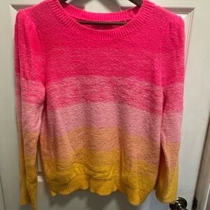 Lilly Pulitzer Pink and Yellow Gradient Sweater